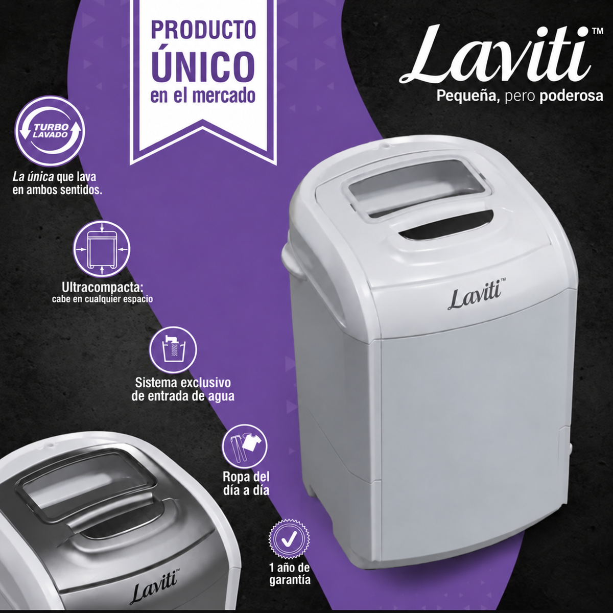 Laviti™ – Mini Lavadora Automática (¡Mega Promoción!)
