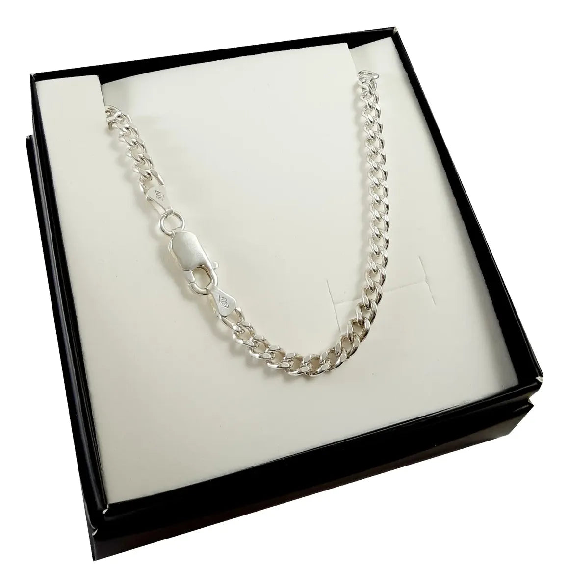 Cadena Groumet 4mm 55cm Maciza Hombre Premiun