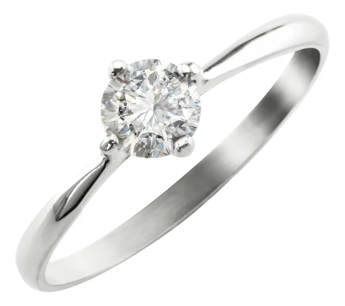 Anillo Solitario con Piedra Central