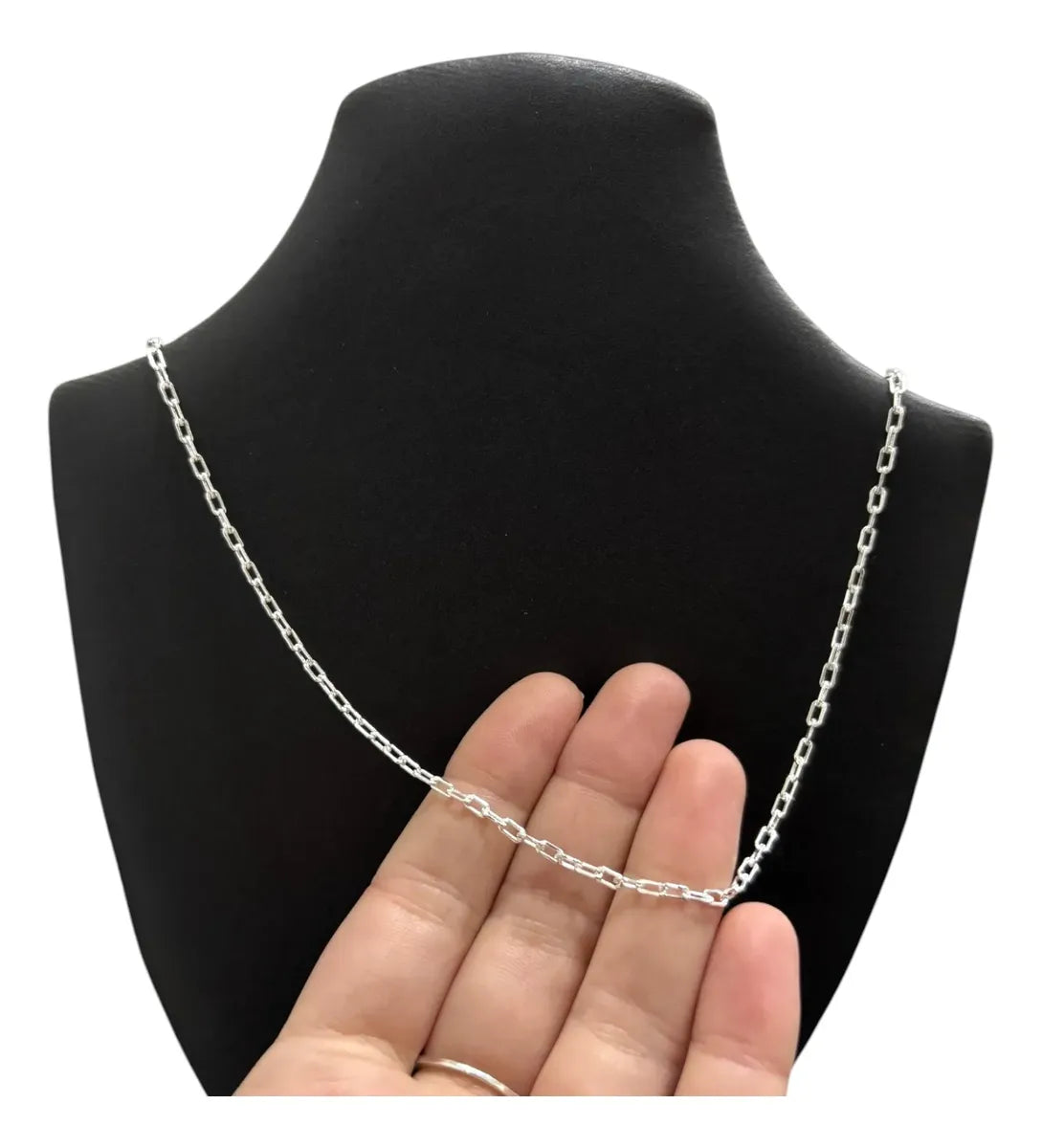 Cadena De Hombre Forcet Cuadrada Maciza 55cm