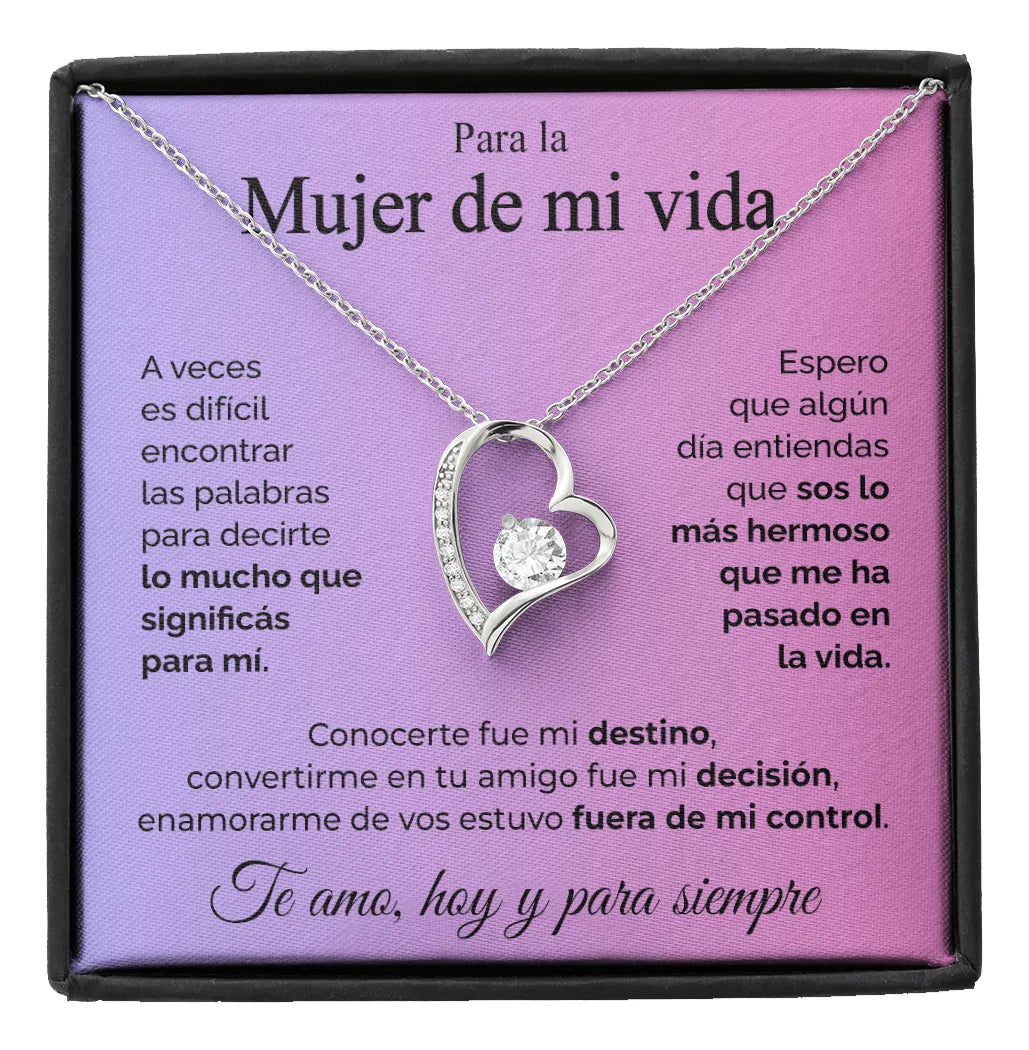 Regalo Mujer,  Collar Y Dedicatoria A Mujer