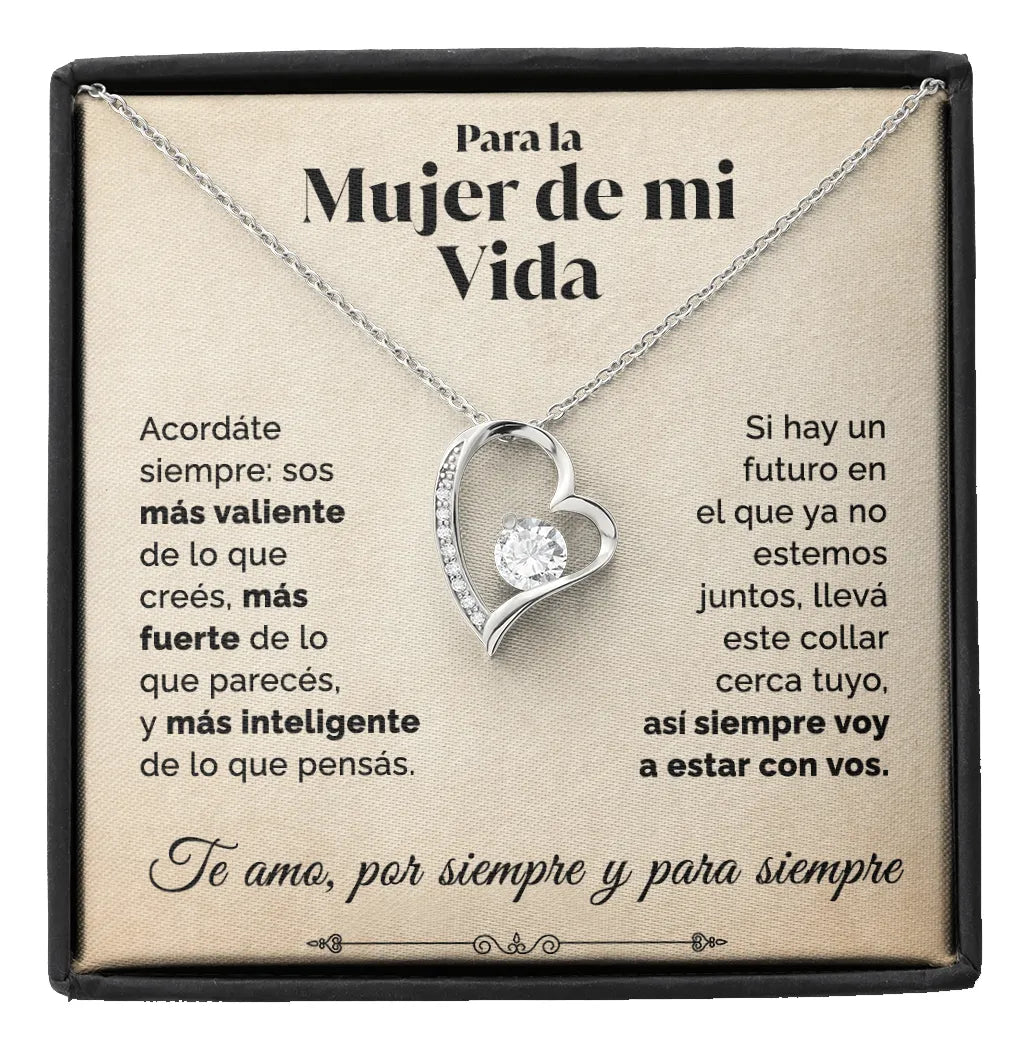Regalo Mujer,  Collar Y Dedicatoria A Mujer